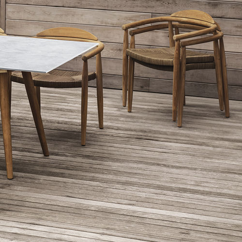 Contemporary garden chair - DANSK - GLOSTER - outdoor / rope / teak base