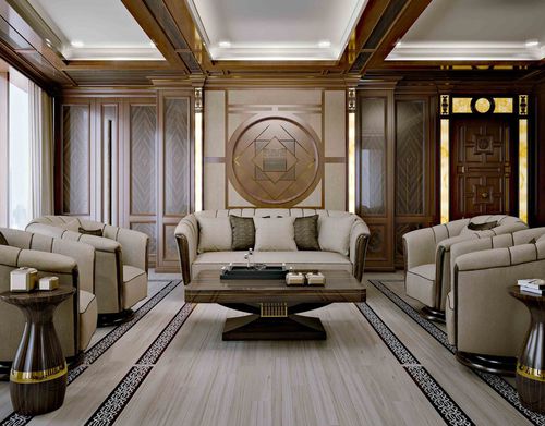 Construction wood panel - Living projects - Santo Passaia Furniture - for interior