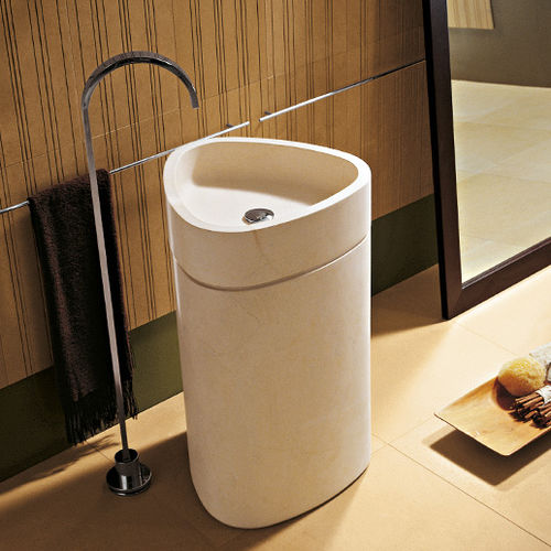 Built-in washbasin - NILO - I CONCI - stone / contemporary