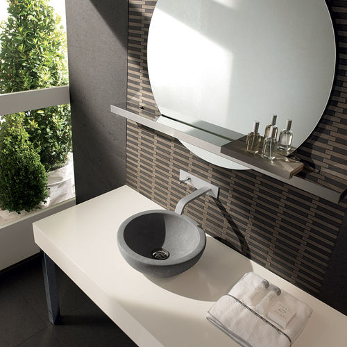 Countertop hand basin CIOTOLA I CONCI round / marble