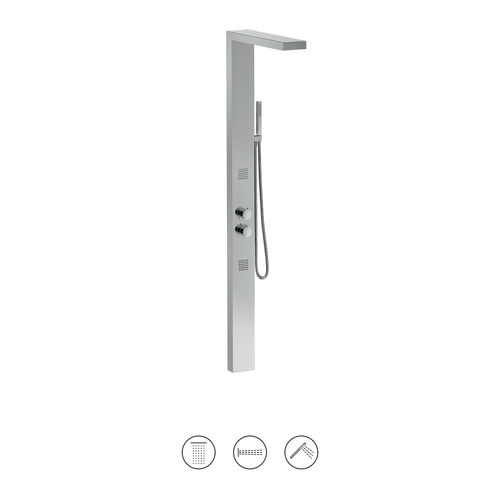 Thermostatic shower column - MA800CC - IB RUBINETTERIE - commercial / on foot / contemporary