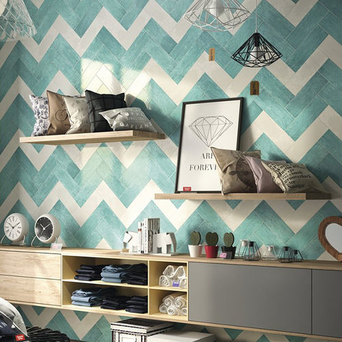 Ceramic tile - MAIOLICA - IRIS CERAMICA - high-gloss / embossed / indoor