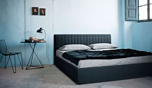 Double bed - DOMINIQUE 92 - IVANO REDAELLI - single / contemporary / upholstered