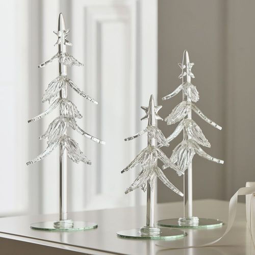 Glass sculpture - Delicate Tabletop Trees - West Elm - handmade / free-standing / floral