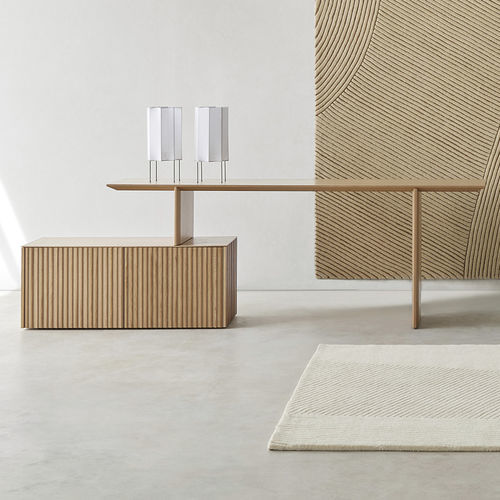 Free-standing desk - VELASCA EXTENSIBLE - punt mobles - contemporary / oak / walnut