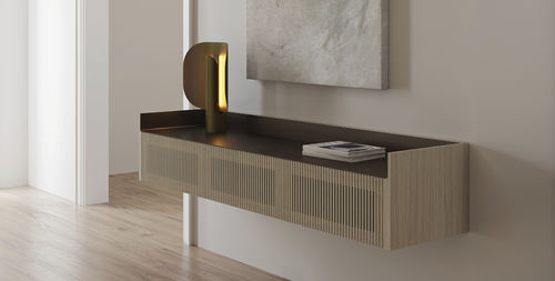 Contemporary sideboard - STOCKHOLM SLIM - punt mobles - oak / walnut / solid wood