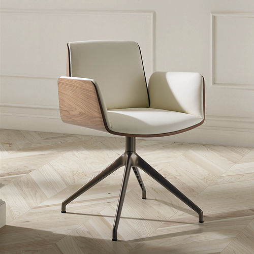 Contemporary chair - HUG  - punt mobles - indoor / fabric / leather