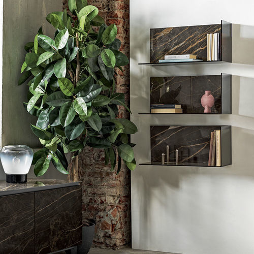 Modular shelf - ZEN - BONTEMPI CASA - marble / glass / modular