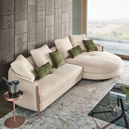 Modular sofa - BONNIE - BONTEMPI CASA - retro / living room / fabric