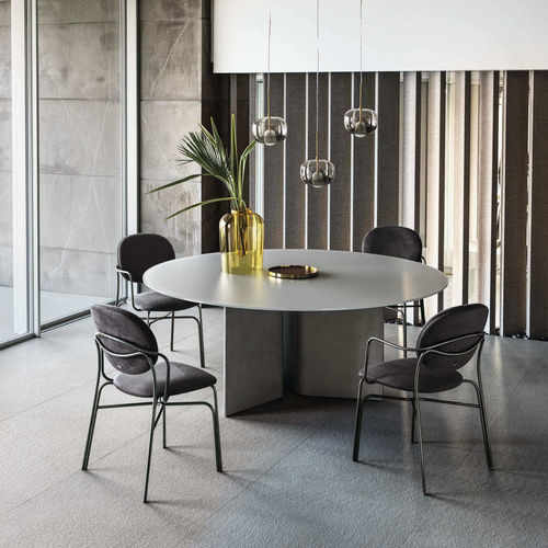 Contemporary chair - DADA - BONTEMPI CASA - indoor / leather / fabric