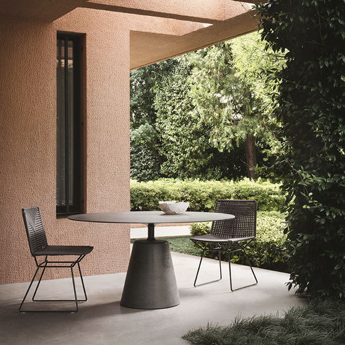Contemporary chair - NEIL TWIST - MDF Italia - outdoor / rope / steel base