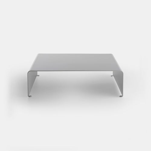 Contemporary coffee table - LA TABLE BASSE - MDF Italia - painted aluminum / painted aluminum base / rectangular