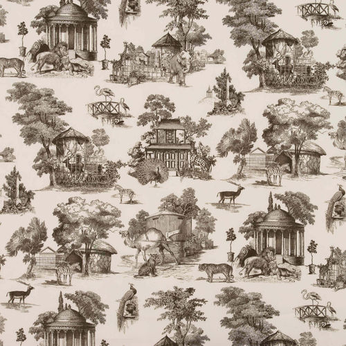 Upholstery fabric - LA MENAGERIE - PIERRE FREY tissus - monochrome / patterned / cotton
