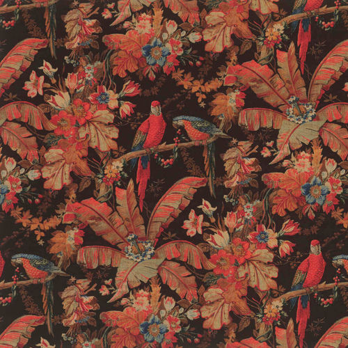 Traditional wallpaper - LA GRANDE VOLIERE  - PIERRE FREY tissus - floral / printed / washable