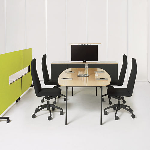 Workstation desk - NOMAD® - Nienkamper - free-standing / 4 person / contemporary