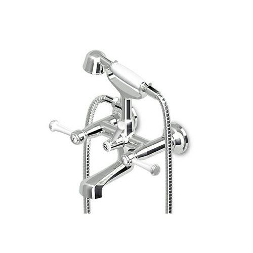 Wall-mounted shower column - ZAM254 - ZUCCHETTI - classic / with hand shower / with rail