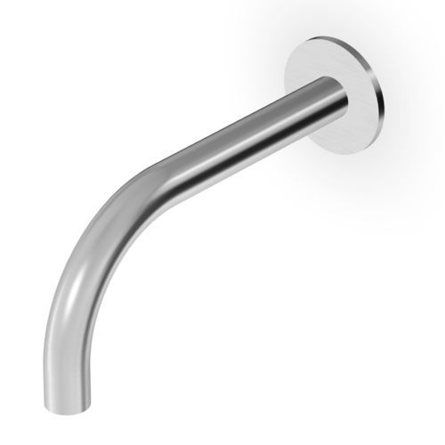 Stainless steel bathtub spout - Z92244 series - ZUCCHETTI - wall-mounted / brown / silver-colored