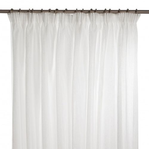 Eyelet curtain - OXYDE - TOILES DE MAYENNE - plain / linen / polyester