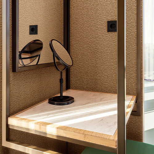 Interior wall-covering - CORVO  - Vescom - cotton / vinyl / brushed