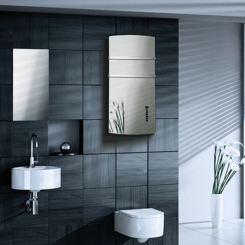 Electric towel radiator - DEVA - Radialight - 1500 w / contemporary / glass