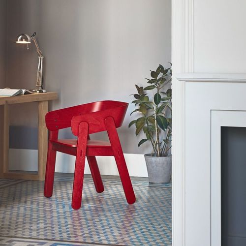 Contemporary chair - POLO - CAPDELL - indoor / beech / beech base