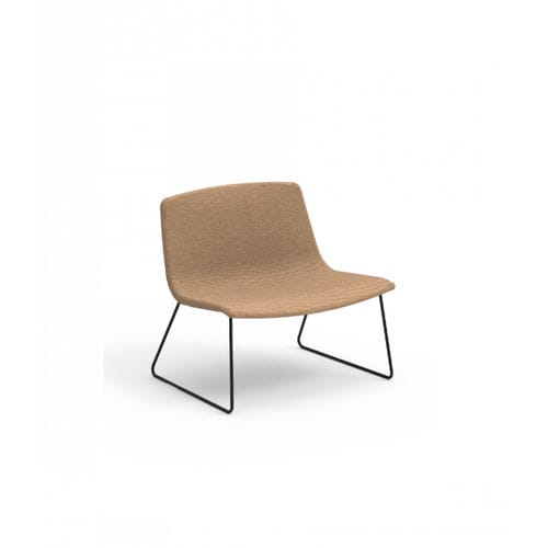 Contemporary fireside chair ICS CAPDELL fabric / metal / with