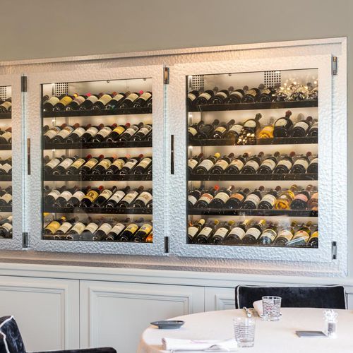 Restaurant wine cabinet - LE BOUCHE À OREILLE - PROVINTECH - built-in / stainless steel / glazed