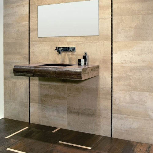 Porcelain stoneware tile - NANO CORTEN - ARTISTIC TILE - polished / indoor / wall