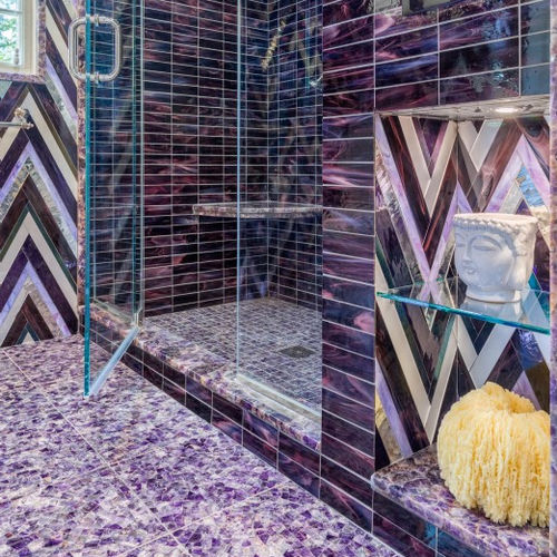 Semiprecious stone tile - AMETHYST - ARTISTIC TILE - polished ...
