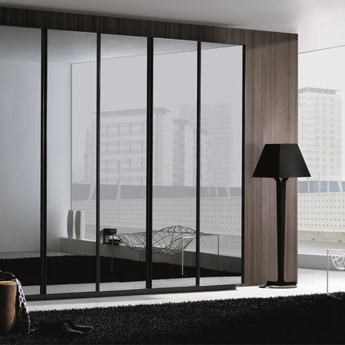 Contemporary wardrobe - LEACH REFLEX - MUEBLES DOCA - wooden / glass / steel
