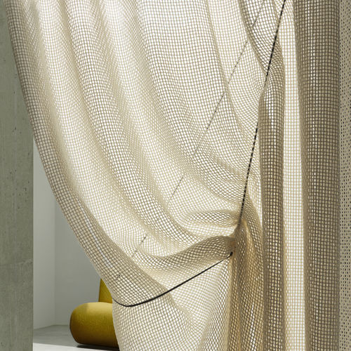 Curtain fabric - TETRA - KVADRAT - plain / wool / linen