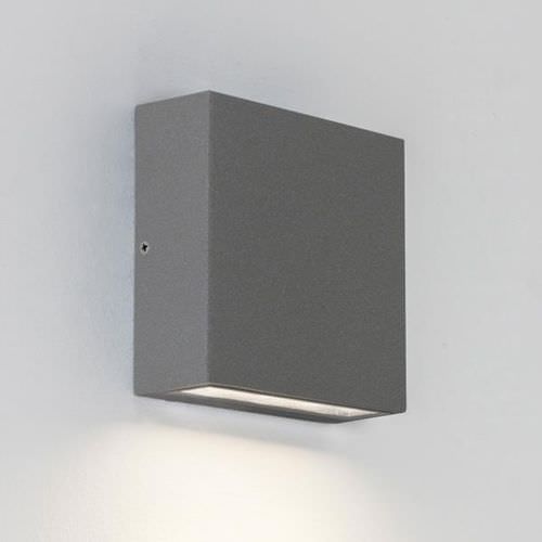 Contemporary wall light - ELIS SINGLE 7203 - astro - outdoor / steel / square