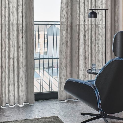 Curtain fabric - SILENT VOLUME - JAB ANSTOETZ FABRICS - plain / Textilene® / decorative