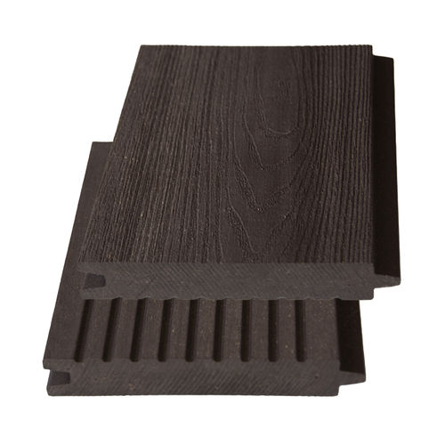 Wood-plastic composite deck board - ENTERO 4.0  - WERZALIT - black / brown / waterproof