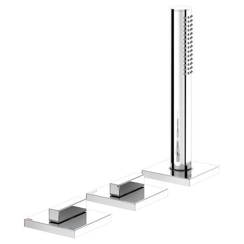 Bathtub mixer tap - 51130 - KEUCO - deck mounted / chromed metal / bathroom