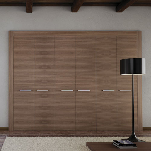Contemporary wardrobe - TRAVESSA - CARRE furniture - wooden / with swing doors