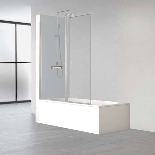 Fixed bath screen - HP-106 - PROFILTEK - tempered glass / frameless