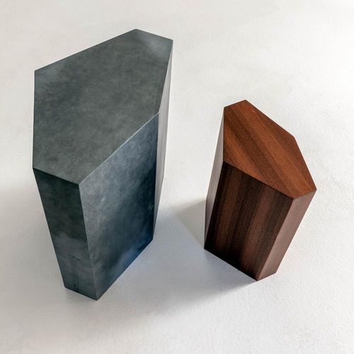 Contemporary side table - Imperfetto  - LAURAMERONI - marble / marble base / round