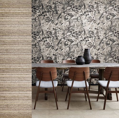 Contemporary wallpaper - KWAZULU - Fischbacher 1819 - vinyl / patterned / fabric look
