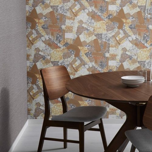 Contemporary wallpaper - POOL - Fischbacher 1819 - vinyl / patterned / stone look