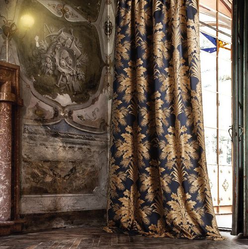 Curtain fabric - ANTIQUE - Fischbacher 1819 - floral pattern / damask / polyester