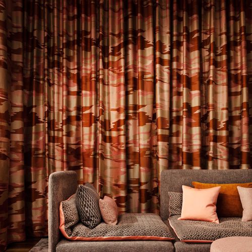Curtain fabric - ROYA  - Fischbacher 1819 - patterned / cotton / viscose