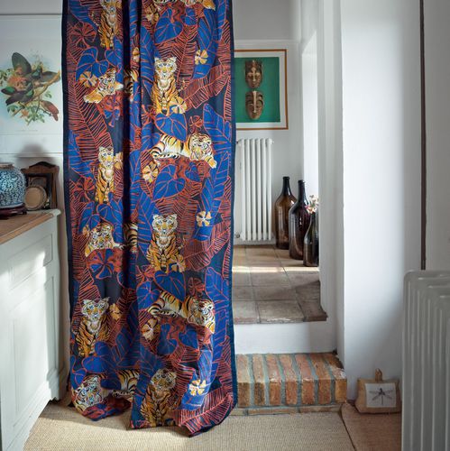 Curtain fabric - DAWON - Fischbacher 1819 - nature pattern / animal motif / cotton