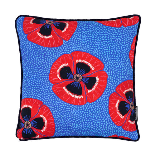 Square cushion Poppy Fischbacher 1819 floral / home / cotton