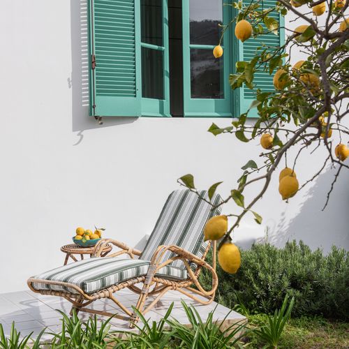 Upholstery fabric - CAPRI VILLA JOVIS   - Fischbacher 1819 - for curtain / solar protection / striped