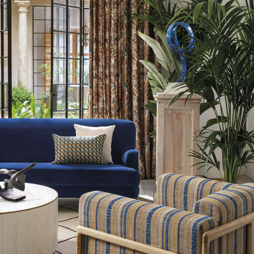 Upholstery fabric - SINTRA : ESTORIL - ALHAMBRA - wall / striped / cotton