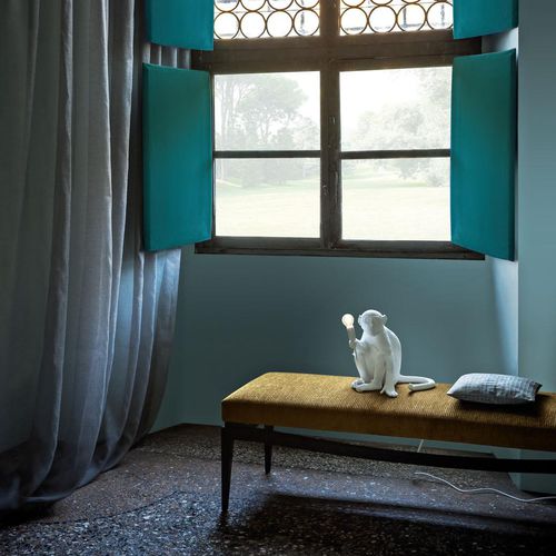 Curtain fabric - TETI - Rubelli - plain / Trevira CS® / washable