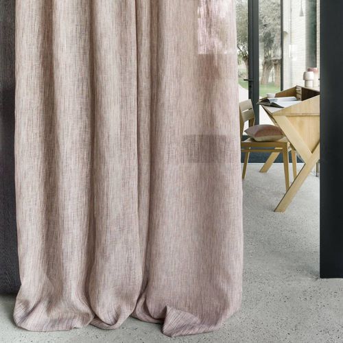 Curtain fabric - PREFERENCE - CASAMANCE - iridescent / cotton / linen