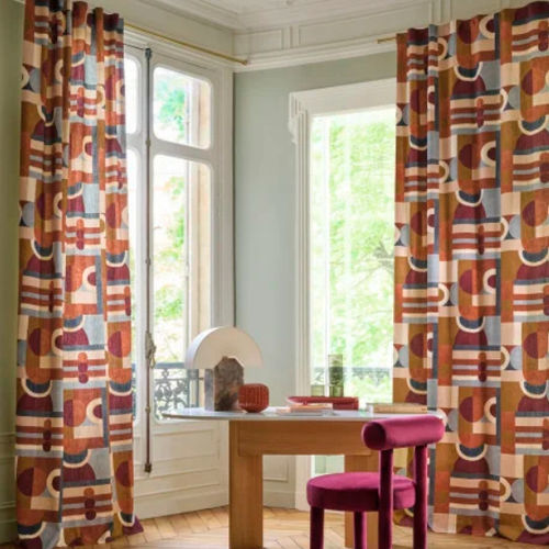 Upholstery fabric - PARO  - CASAMANCE - for curtain / geometric pattern / panoramic