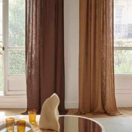 Upholstery fabric - FAVORI RECYCLE  - CASAMANCE - for curtain / plain / polyester